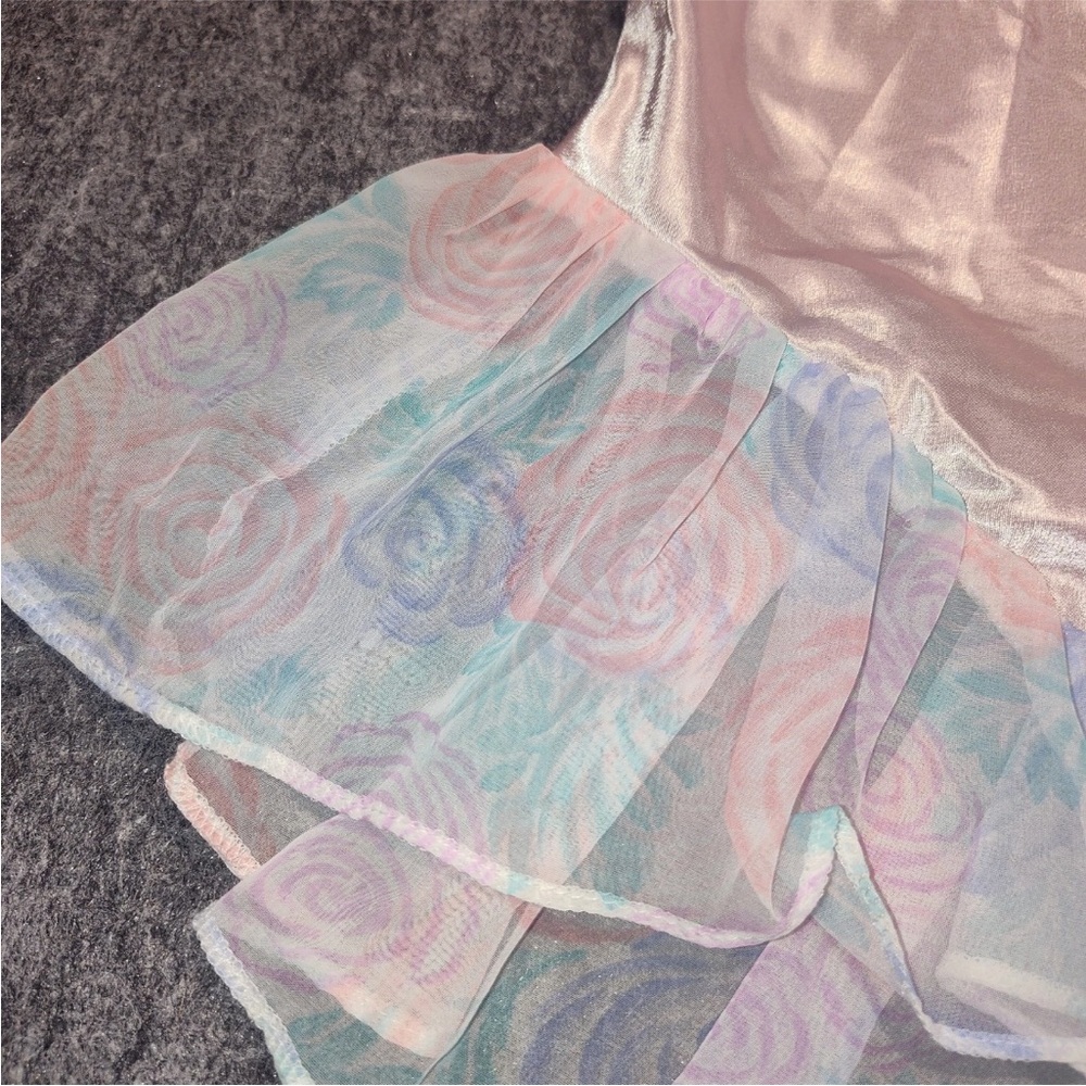Vtg Silky Teddie Ruffles & Lace Lingerie Lily of France Sleepwear Sz Small USA - Picture 3 of 9